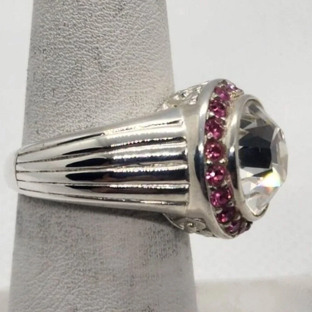925 STERLING SILVER CZ RING SIZE 7
